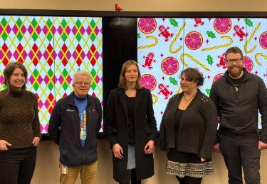 Graphic Design Student winner of Gift Wrap Design